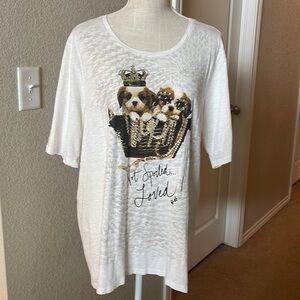 Style & Co “Not Spoiled Loved” Shirt Size XL